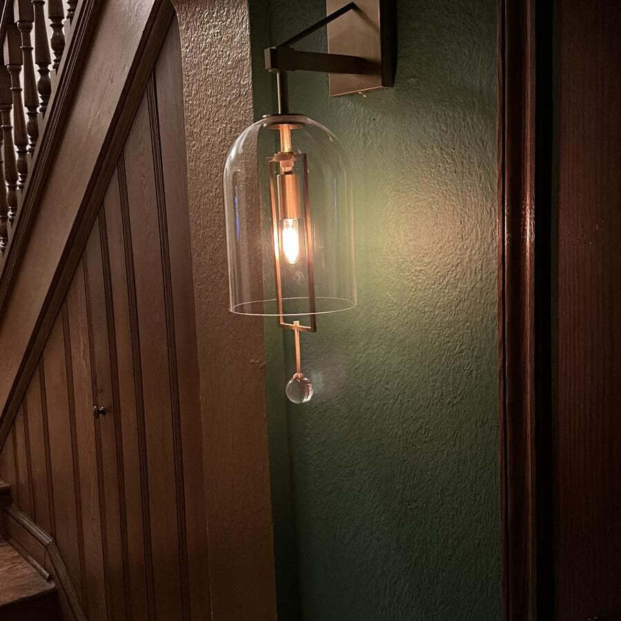 Fulcrum Glass Shade Grand Sconce