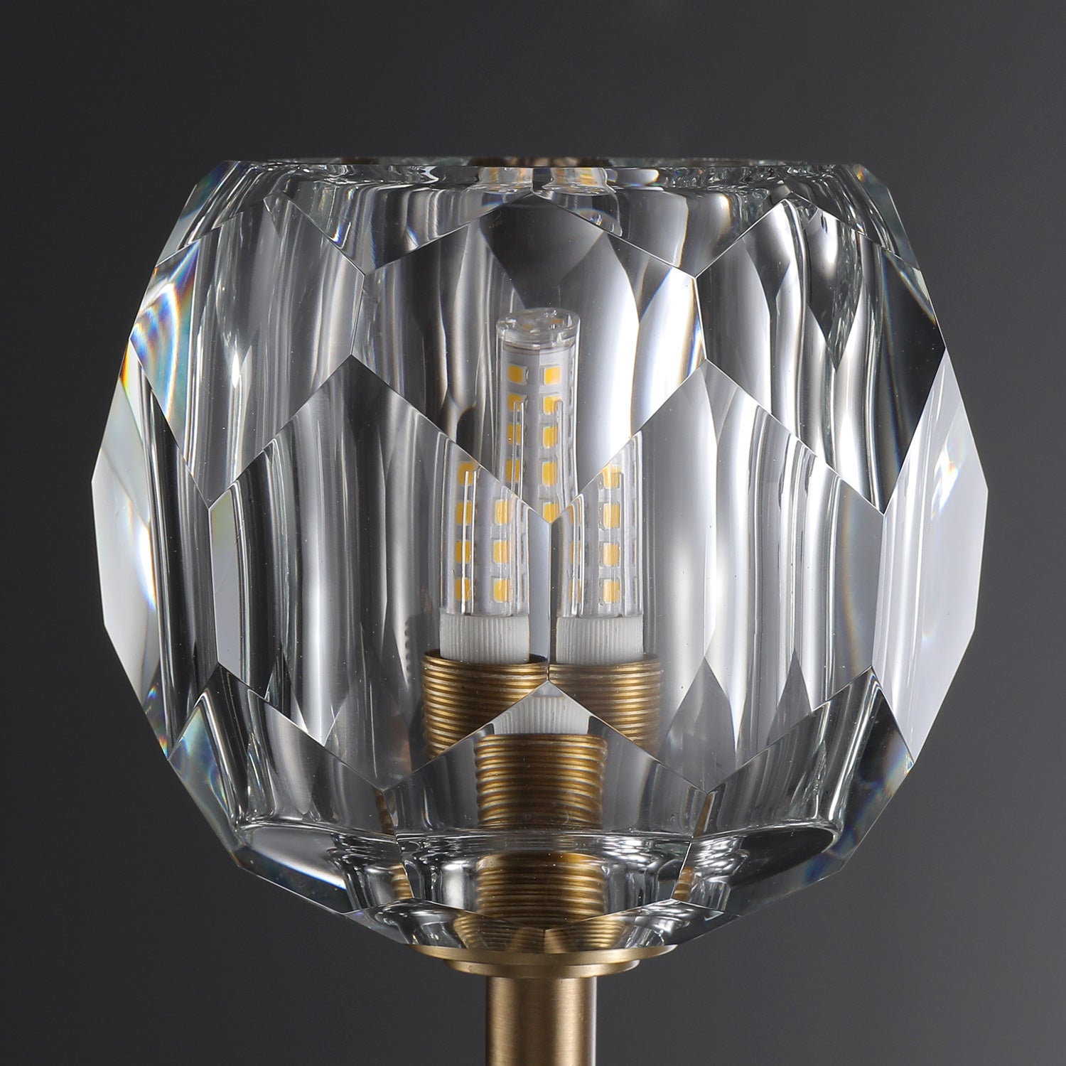 Bayfield Cristal Clear Glass Short Wall Sconce-HiLamps