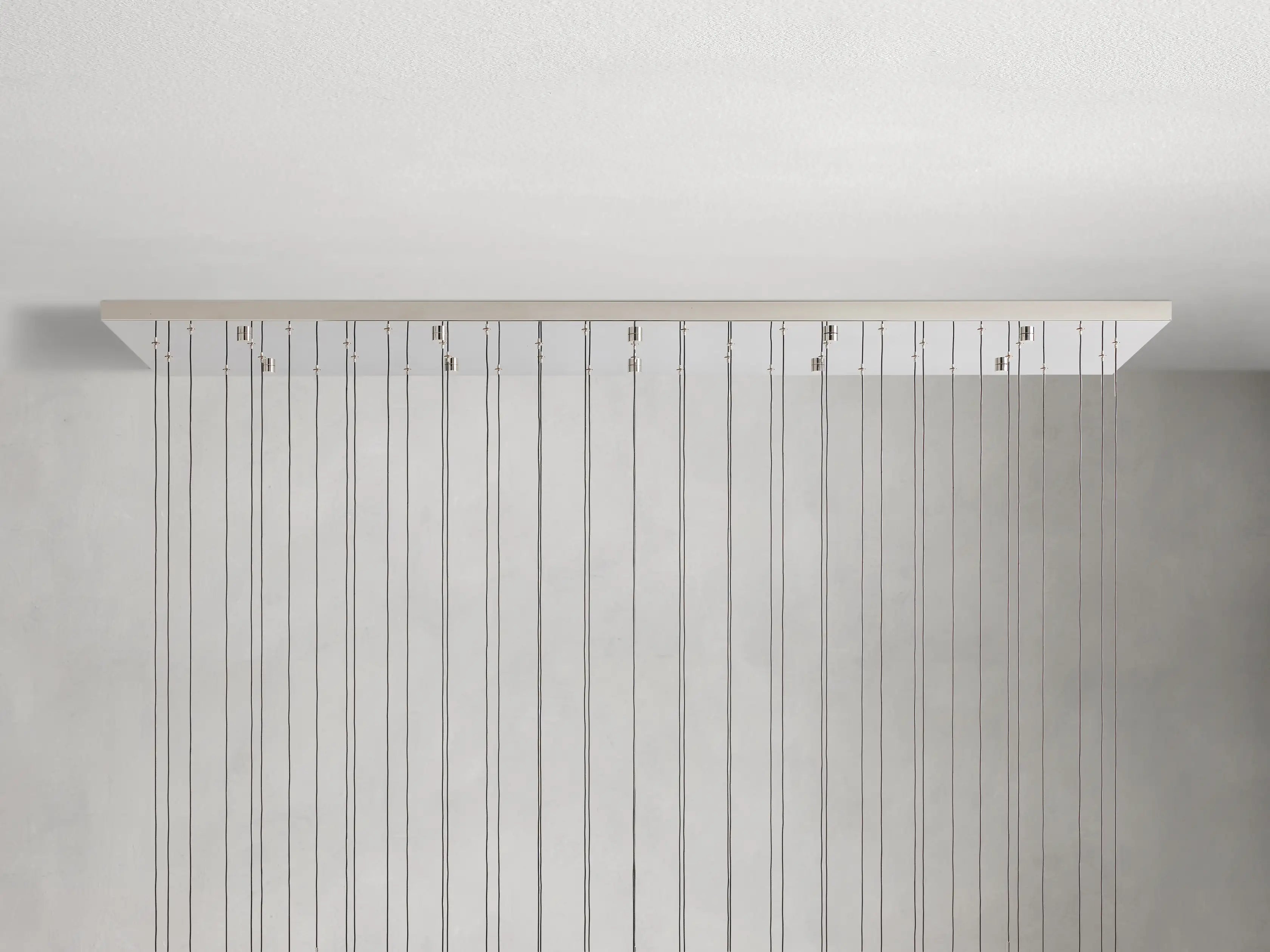 Solitaire Raindrop Linear Chandelier