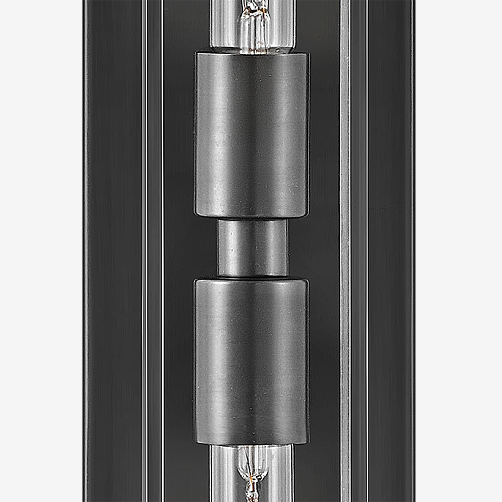 Minimalist Clear Shade Vanity Square Wall Sconce