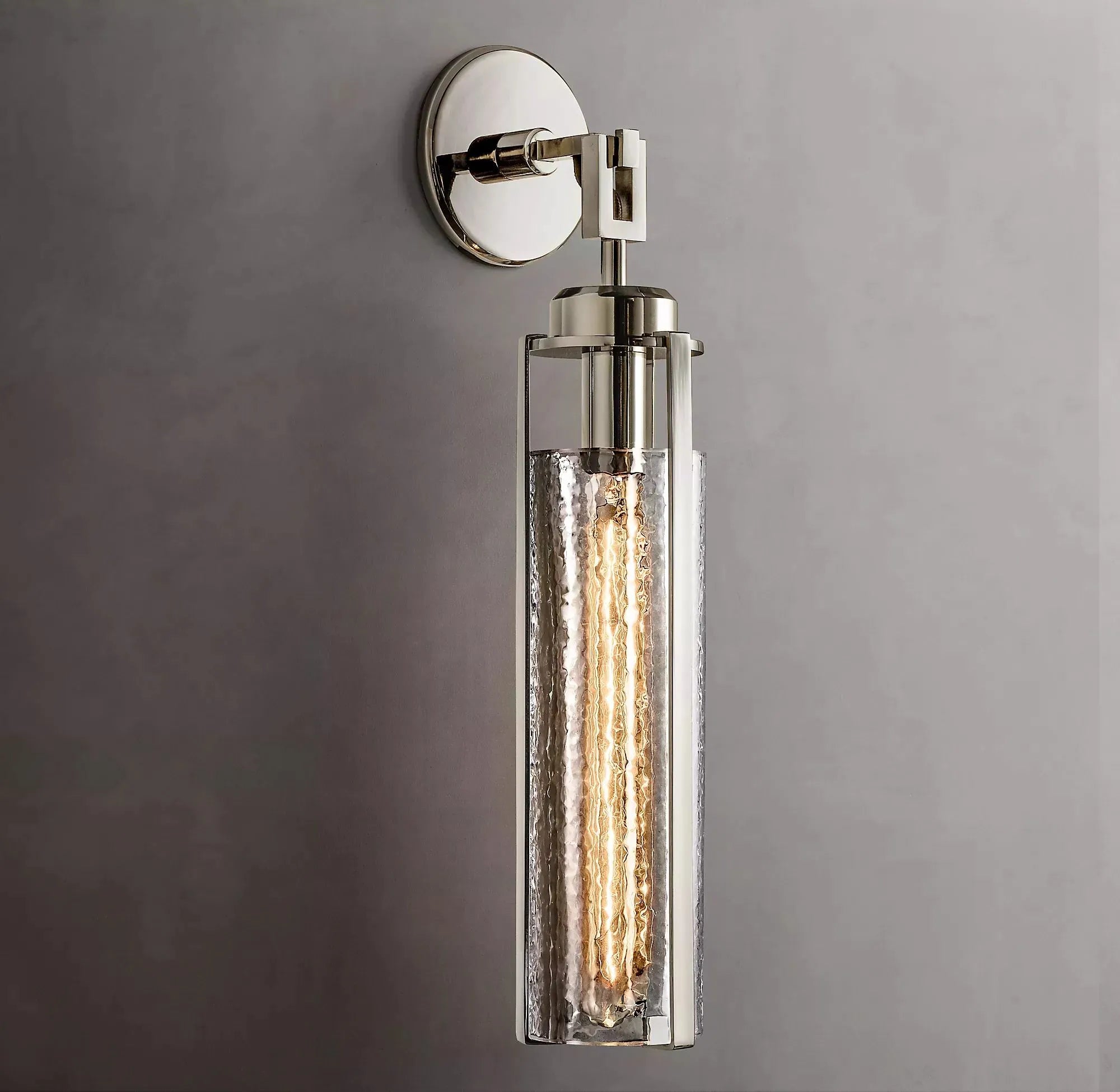 Arpege Glass Shade Cylinder Sconce