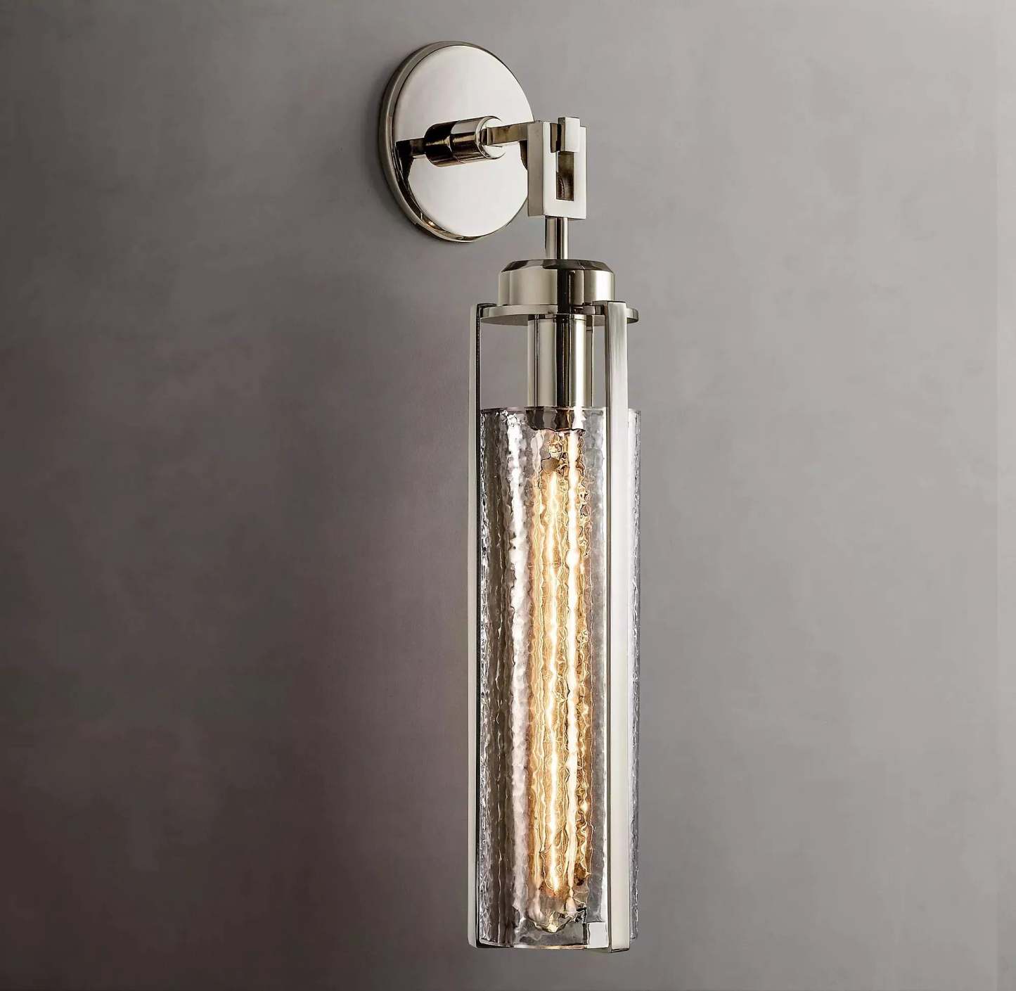 Arpege Glass Shade Cylinder Sconce