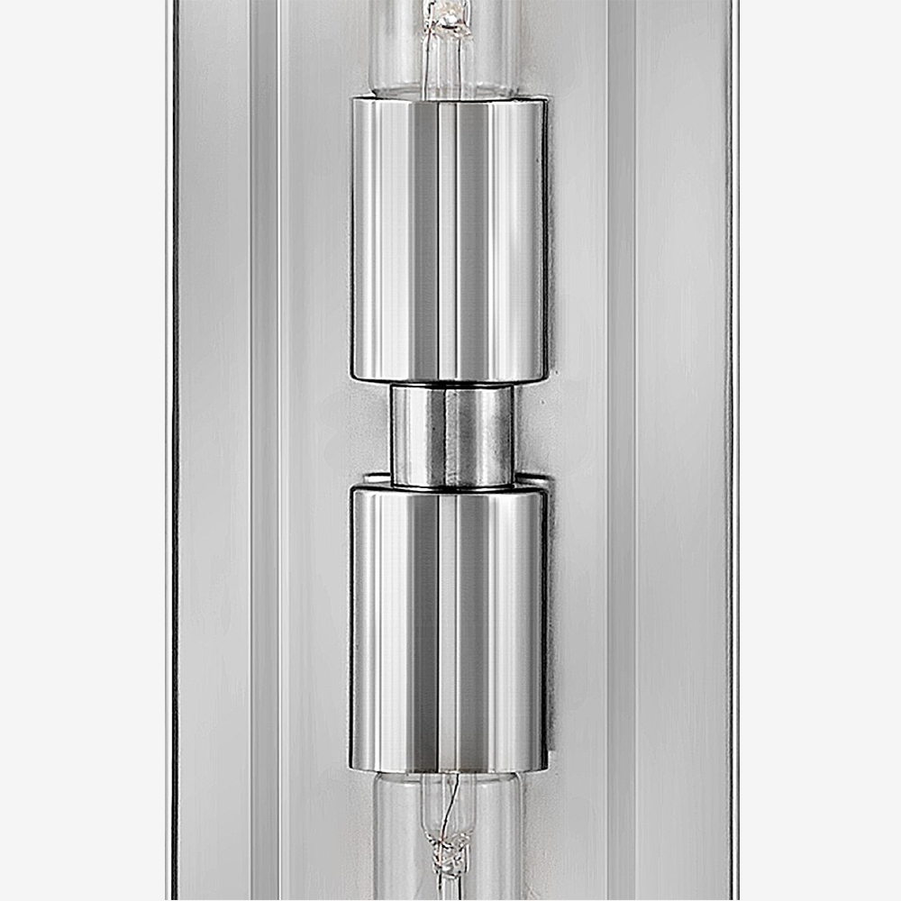 Minimalist Clear Shade Vanity Square Wall Sconce