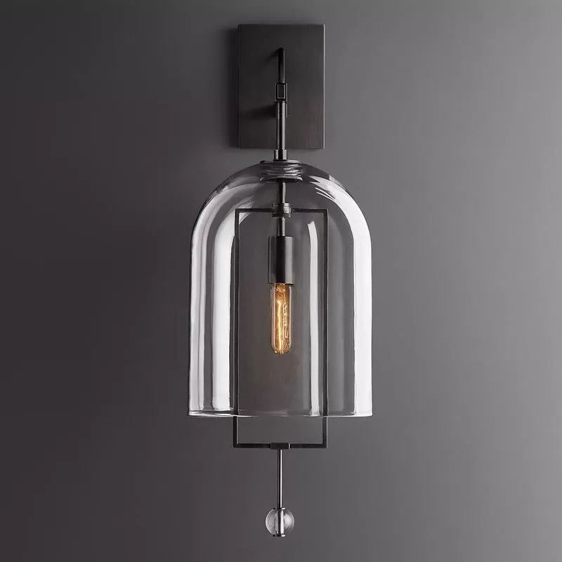 Fulcrum Glass Shade Grand Sconce