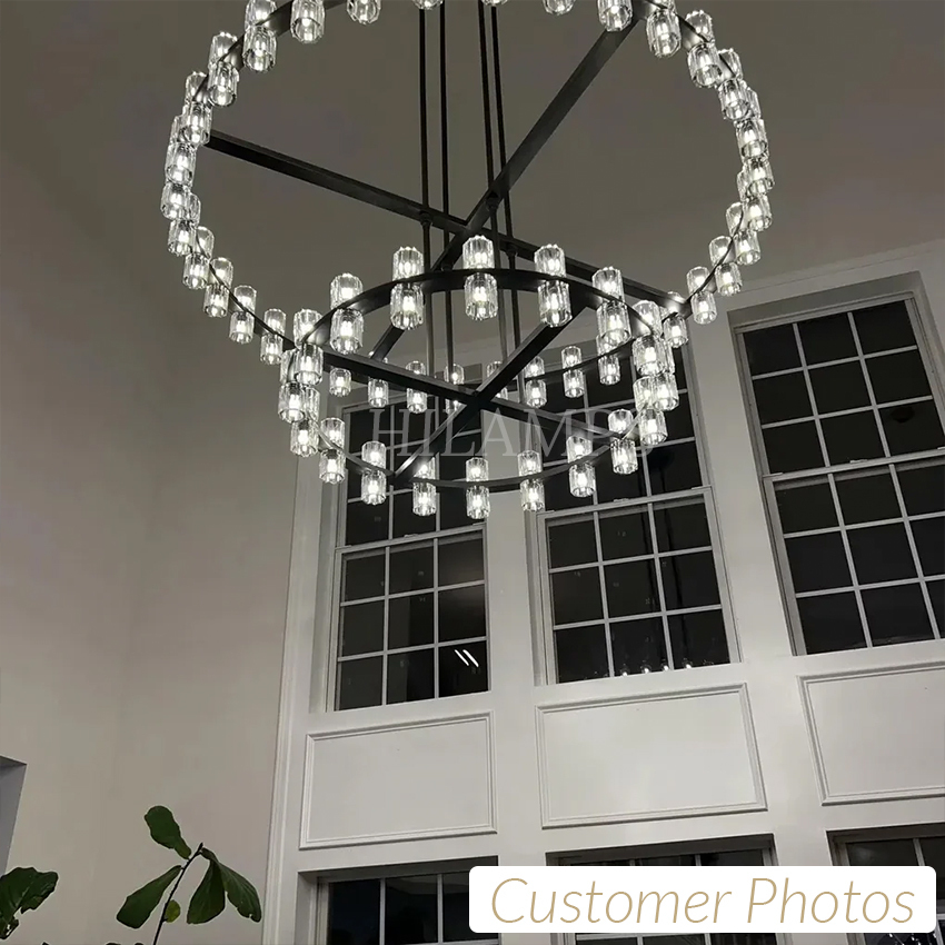 Arcachon LED Round 2 Tier Chandelier 60"