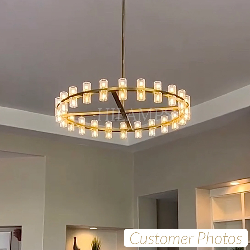 Arcachon LED Round 2 Tier Chandelier 60"