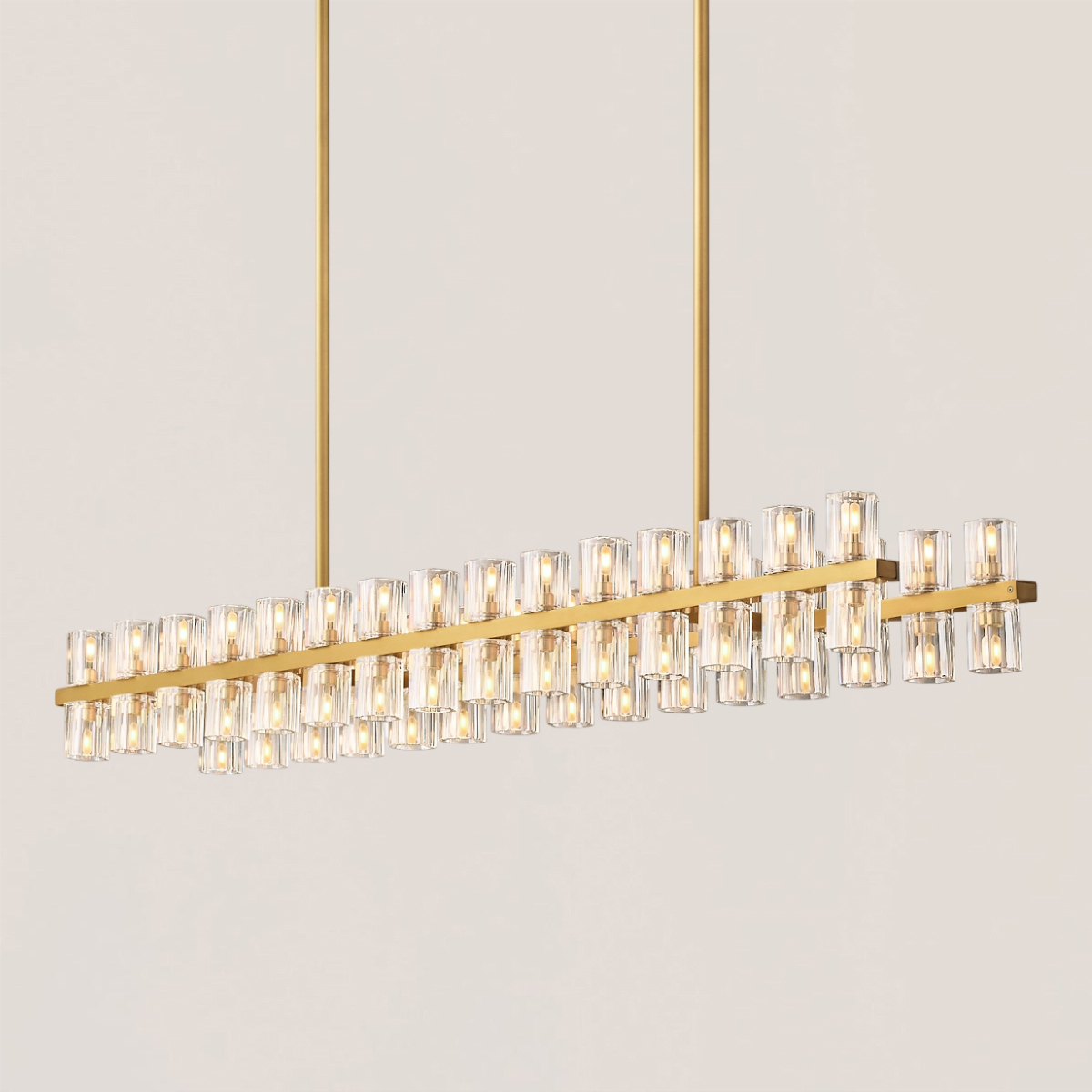 ARCACHON LED RECTANGULAR CHANDELIER 54"