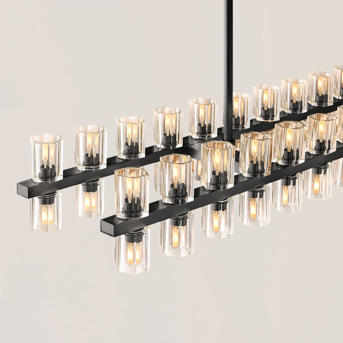 ARCACHON LED RECTANGULAR CHANDELIER 54"