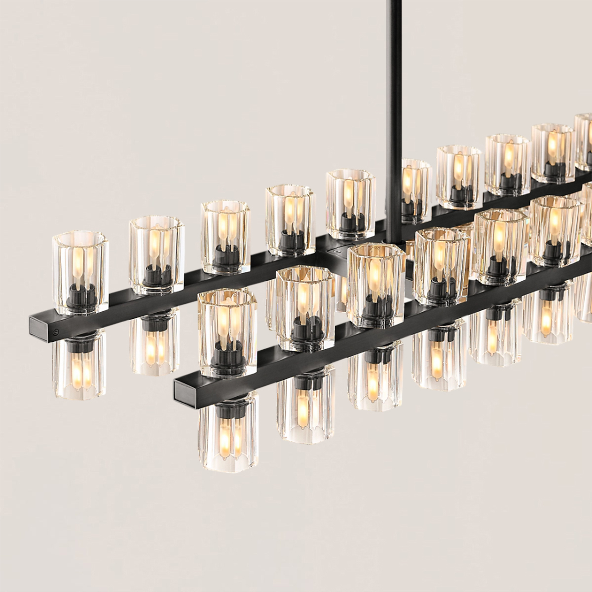 ARCACHON LED RECTANGULAR CHANDELIER 54"