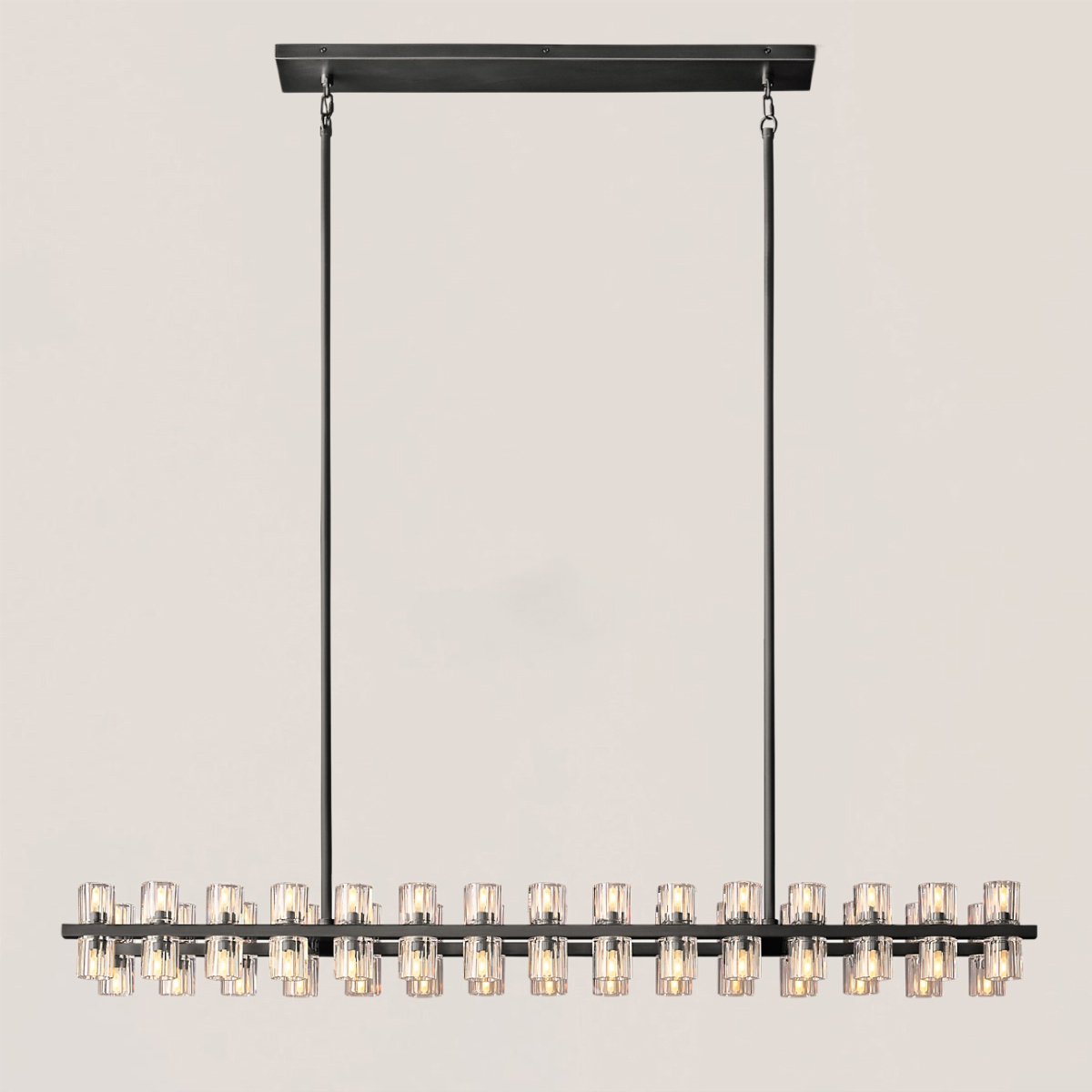 ARCACHON LED RECTANGULAR CHANDELIER 54"