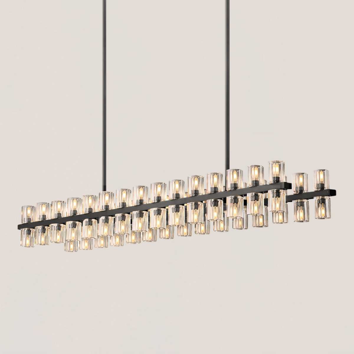 ARCACHON LED RECTANGULAR CHANDELIER 54"
