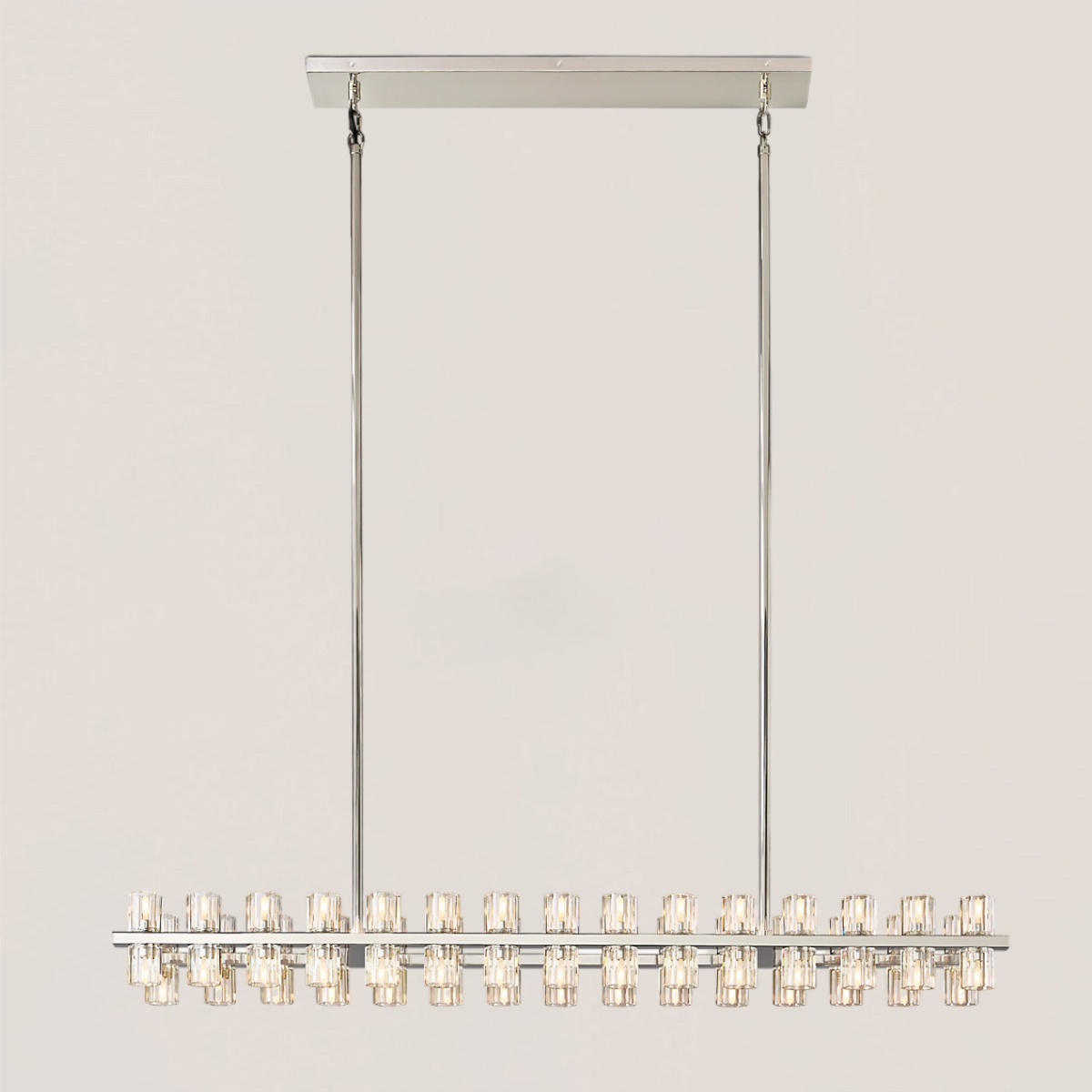 ARCACHON LED RECTANGULAR CHANDELIER 54"