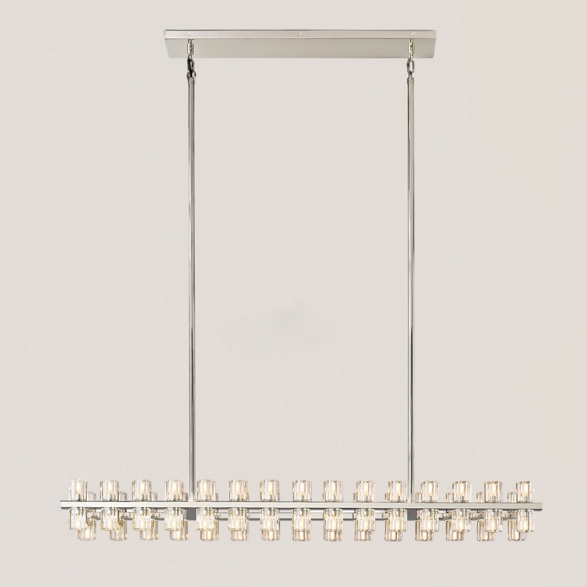ARCACHON LED RECTANGULAR CHANDELIER 54"