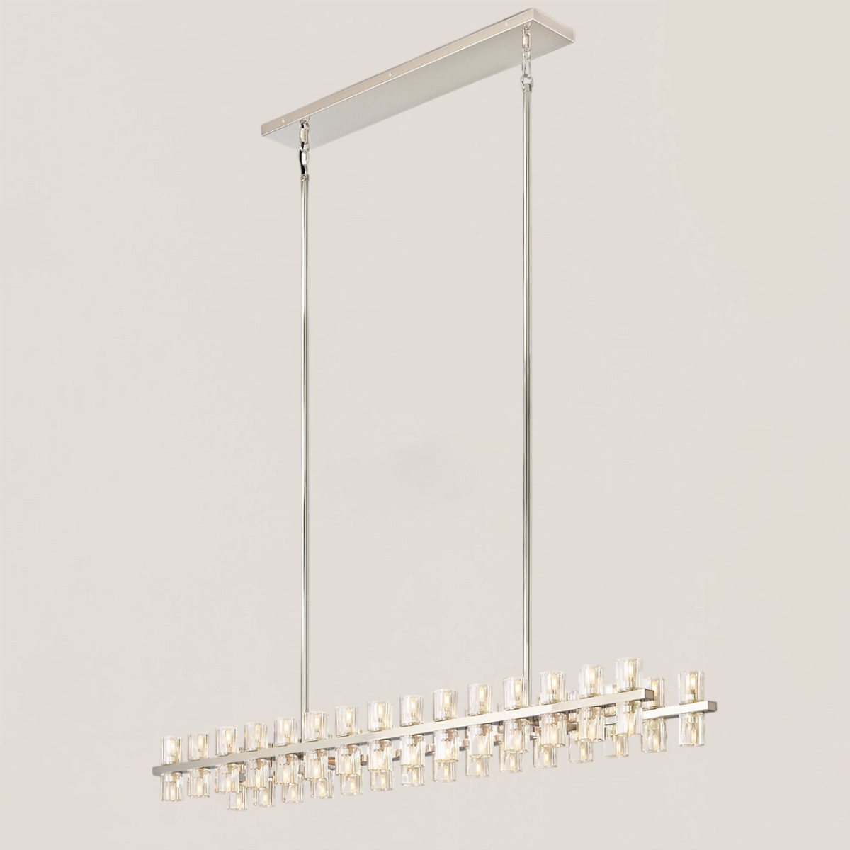 ARCACHON LED RECTANGULAR CHANDELIER 54"