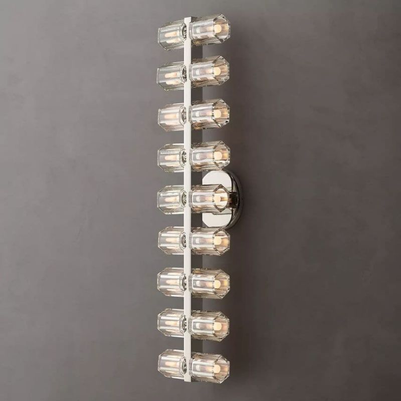 Avalon Glass 18 Lights Wall Sconce-HiLamps