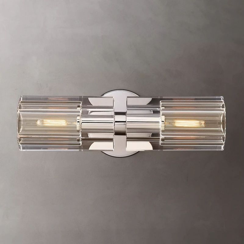 Avalon Glass Linear Wall Sconce-HiLamps