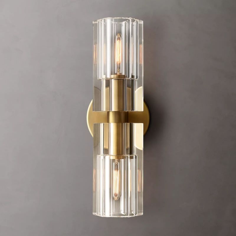 Avalon Glass Linear Wall Sconce-HiLamps