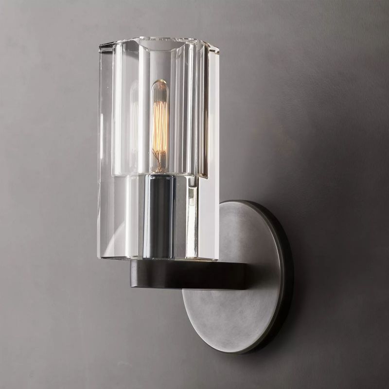 Avalon Glass Wall Sconce-HiLamps