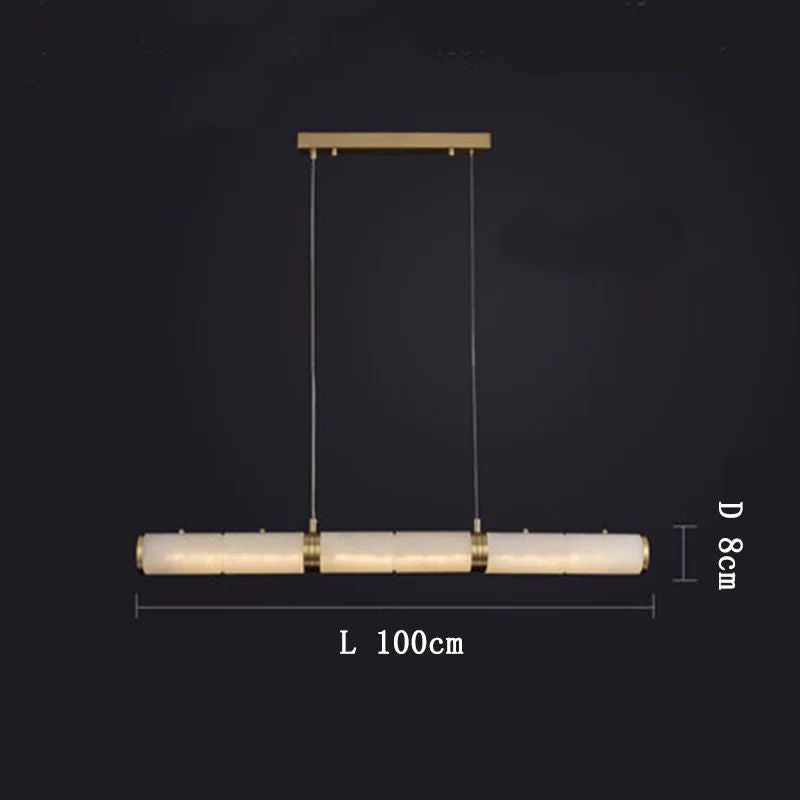 Alabaster Cylindrical Chandelier-HiLamps