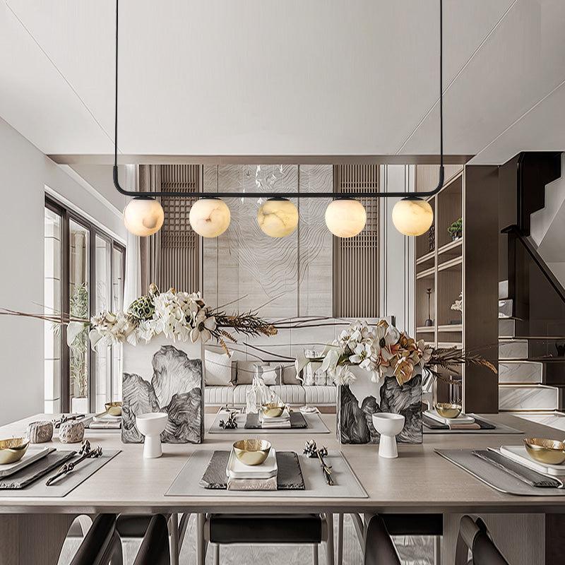 Alabaster Global Linear Pendant-HiLamps