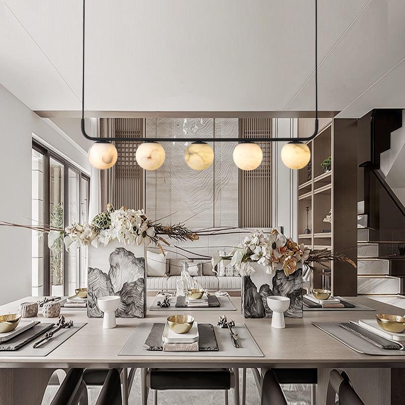 Alabaster Global Linear Pendant-HiLamps