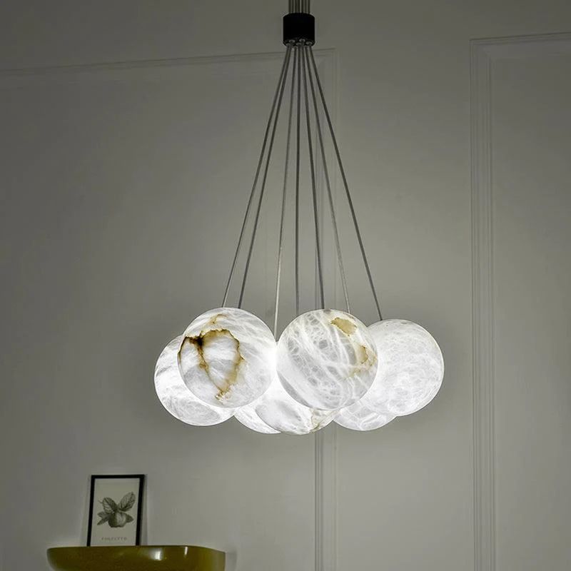 Alabaster Global Ceiling Pendant-HiLamps