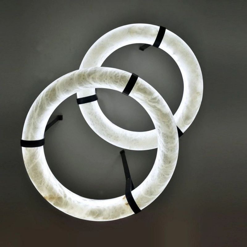 Alabaster Ring Pendant-HiLamps