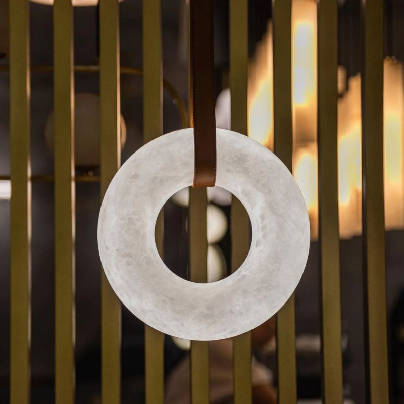 Alabaster Ring Pendant-HiLamps