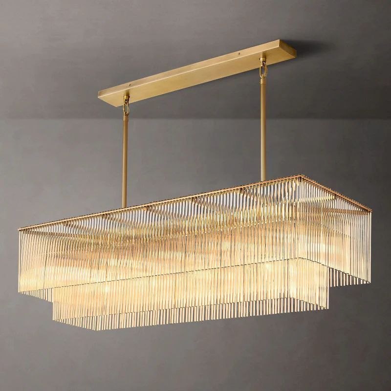 Alderwood Rectangular Chandelier 54"