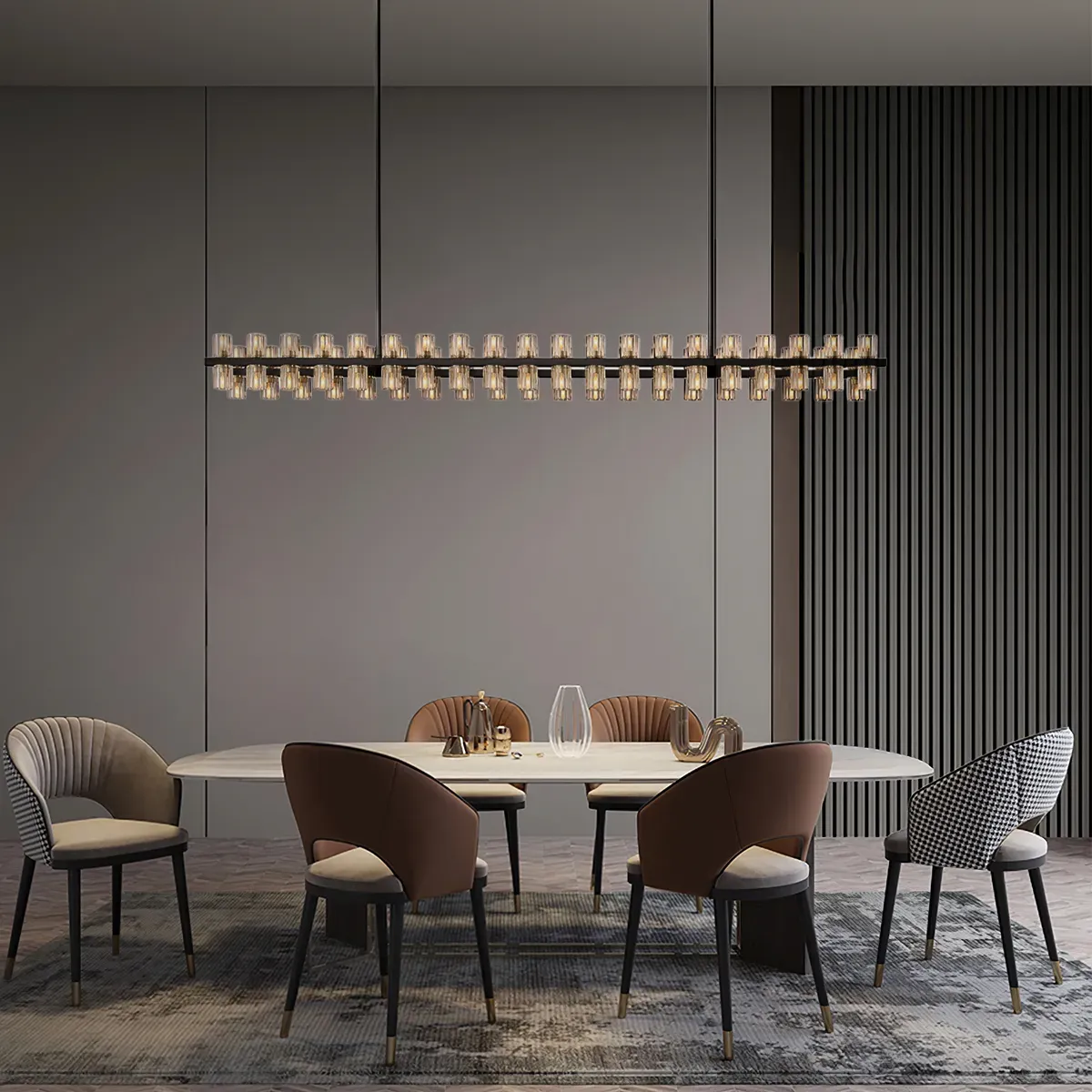 Arcachon LED Rectangular Chandelier