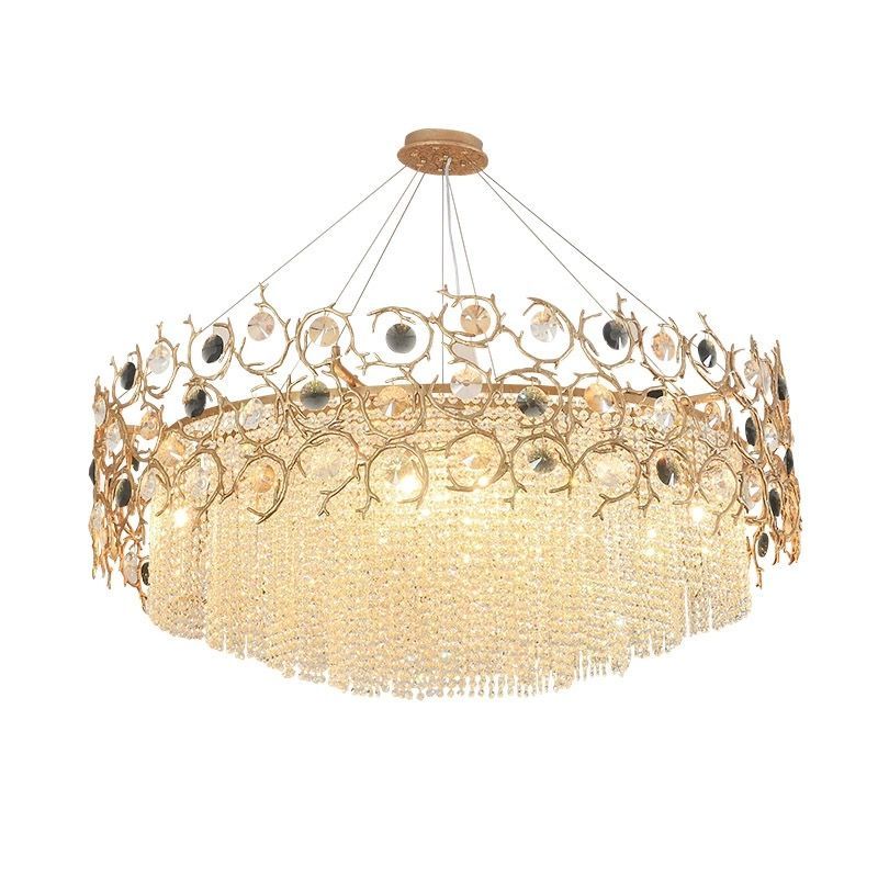 Art Dining Crystal Branch Chandelier-HiLamps