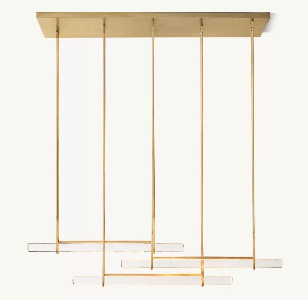 Audubon Triple Bar Linear Chandelier