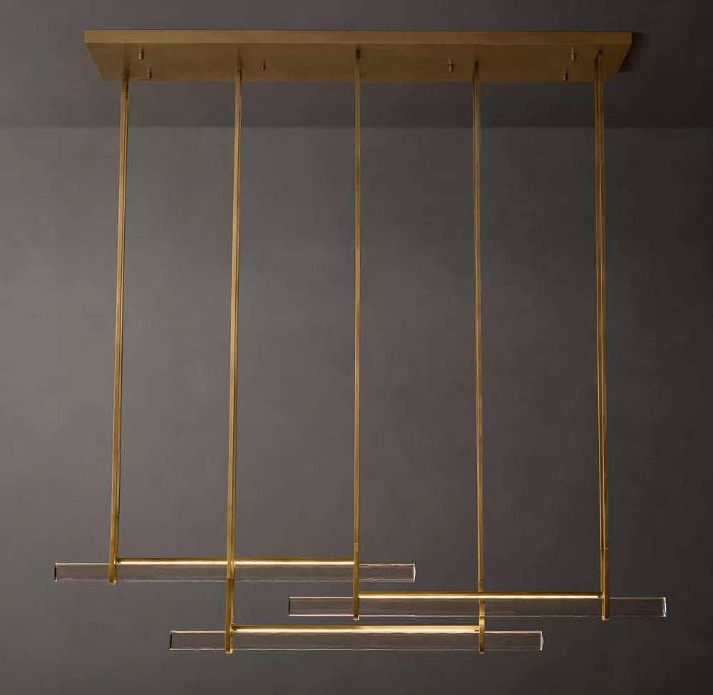 Audubon Triple Bar Linear Chandelier  　