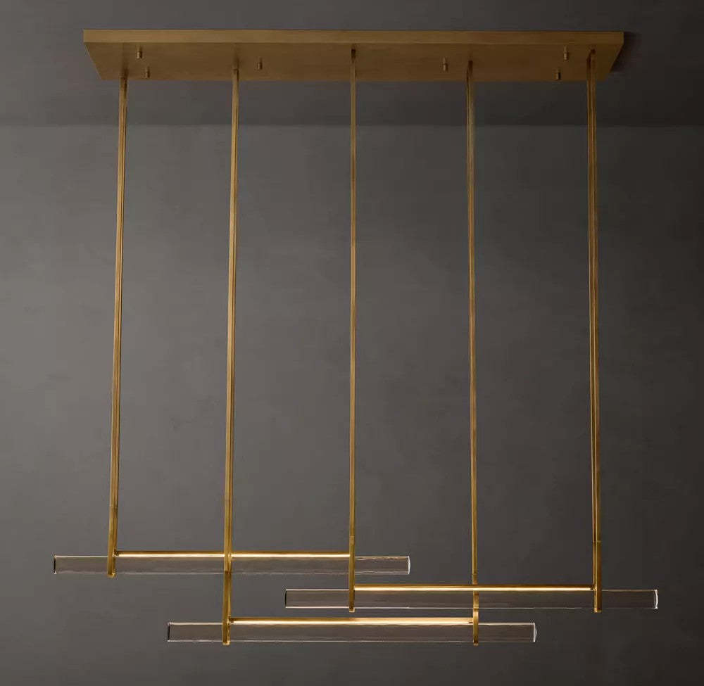 Audubon Triple Bar Linear Chandelier  　