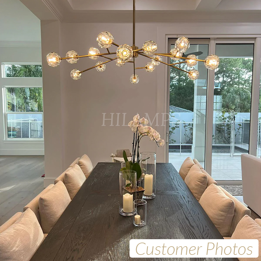 Boule De Cristal Glass Oval Chandelier 72"