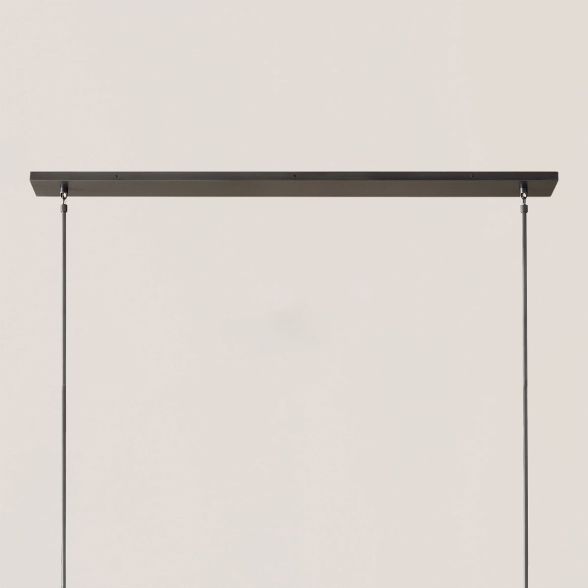 BOULE DE CRISTAL CLEAR GLASS LINEAR CHANDELIER 48"