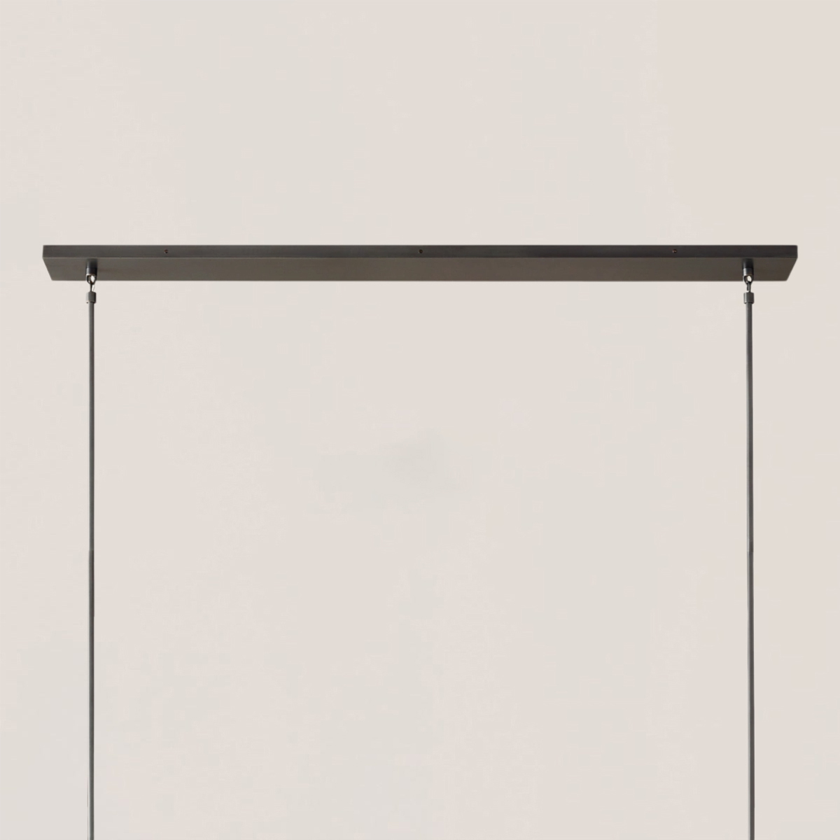 BOULE DE CRISTAL CLEAR GLASS LINEAR CHANDELIER 48"