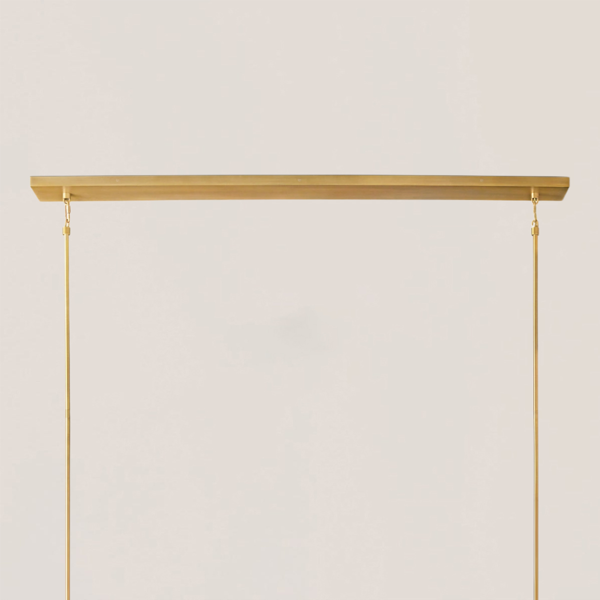 BOULE DE CRISTAL CLEAR GLASS LINEAR CHANDELIER 48"