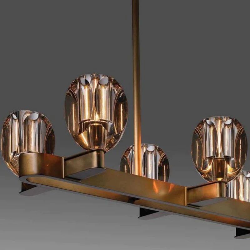 Bluefield Contemporary 8-Lights Linear Pendant-HiLamps