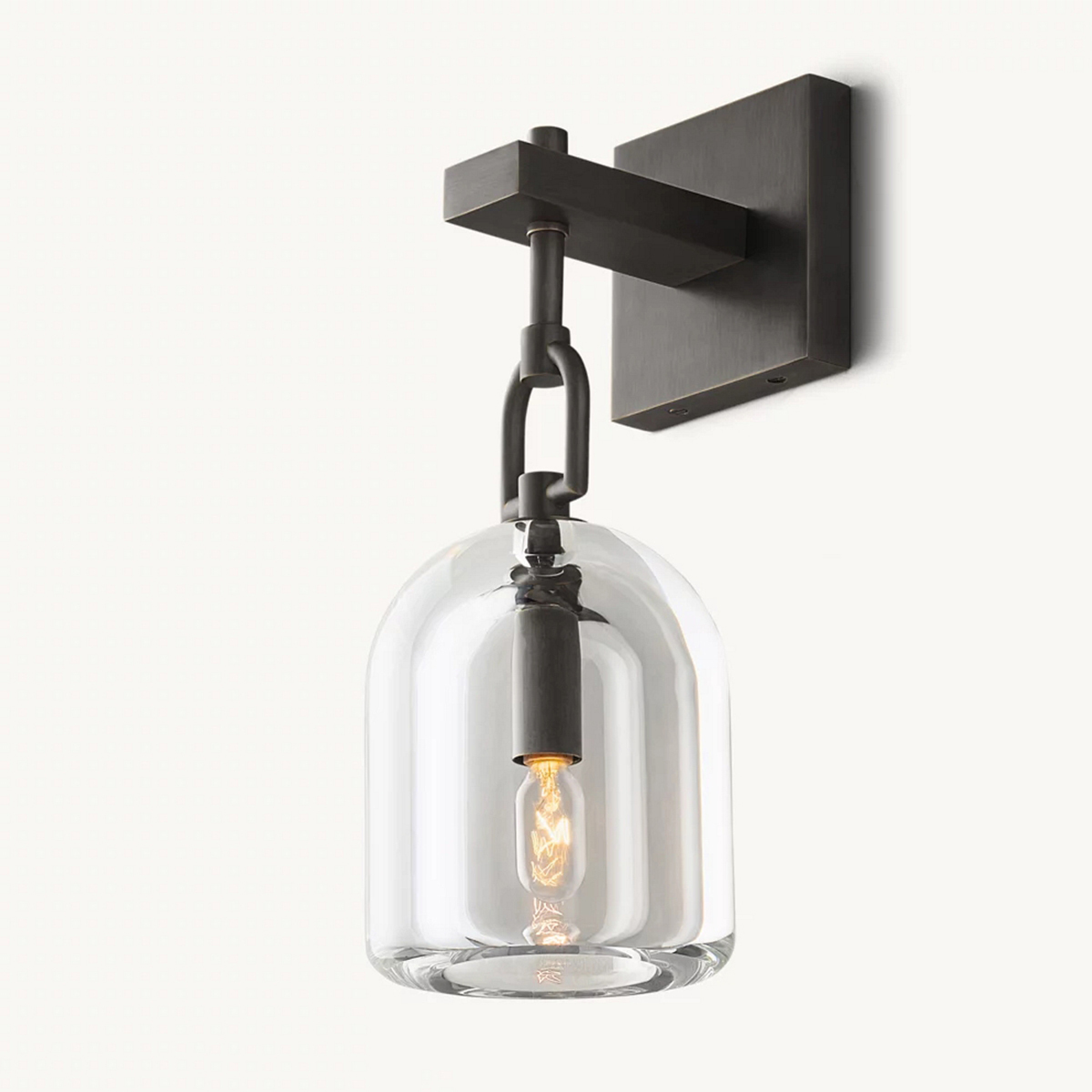 Botanist Cloche Crystal Sconce