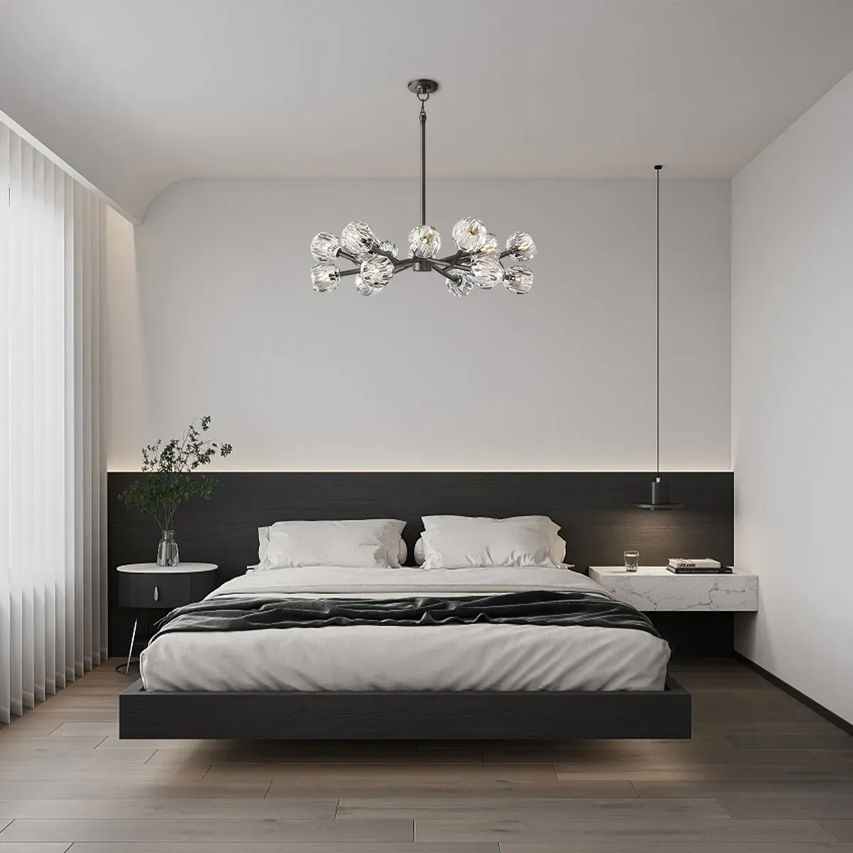 Boule De Cristal Glass Chandelier