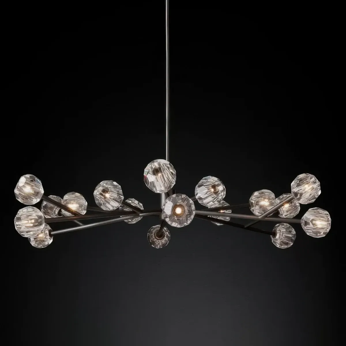 Boule De Cristal Glass Round Chandelier