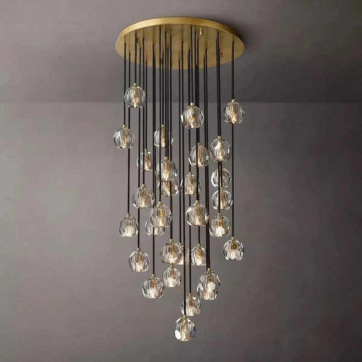 Boule De Cristal Round Cluster Chandelier