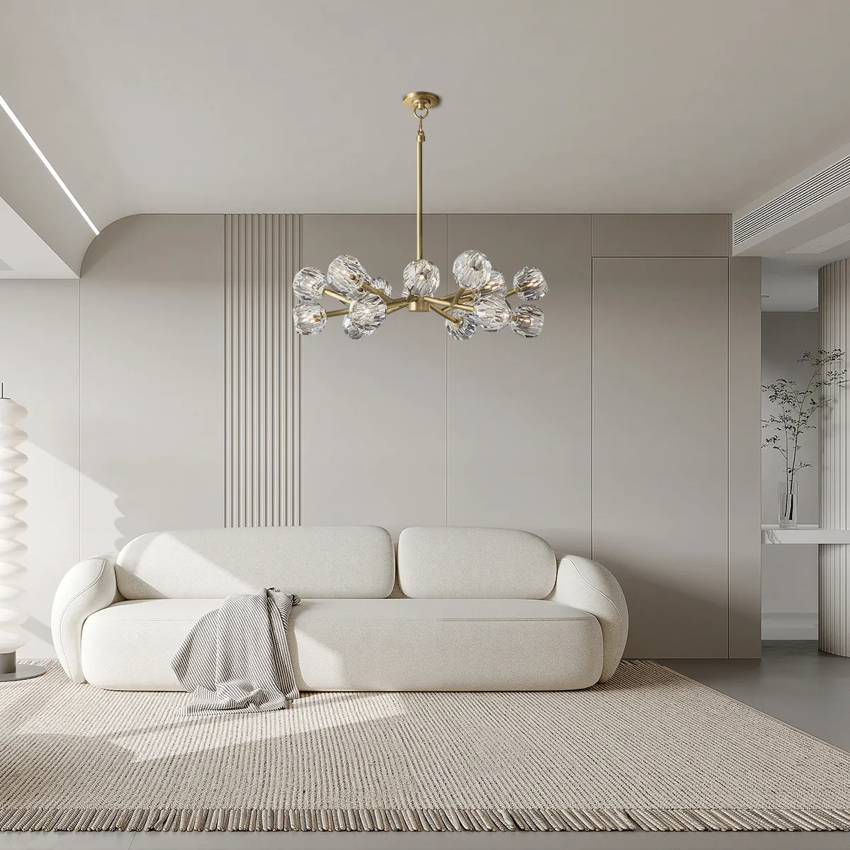 Boule De Cristal Glass Chandelier