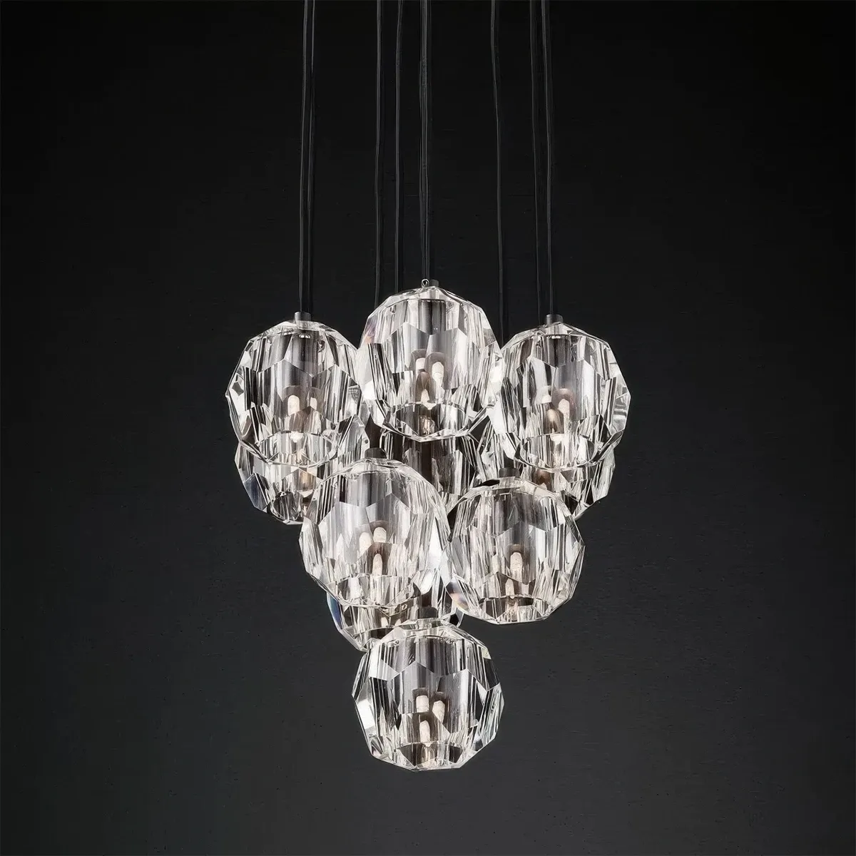 Boule De Cristal Round Cluster Chandelier