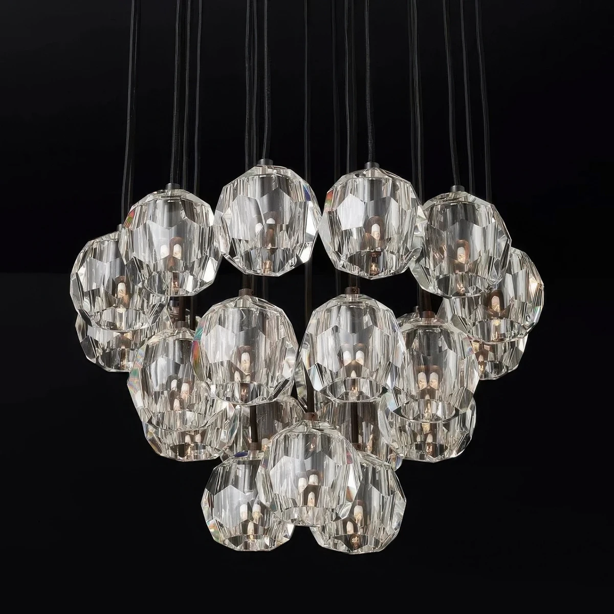 Boule De Cristal Round Cluster Chandelier