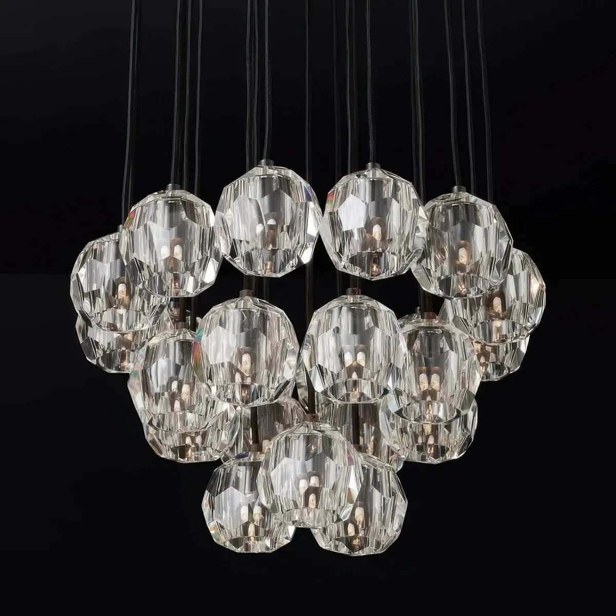 Boule De Cristal Round Cluster Chandelier
