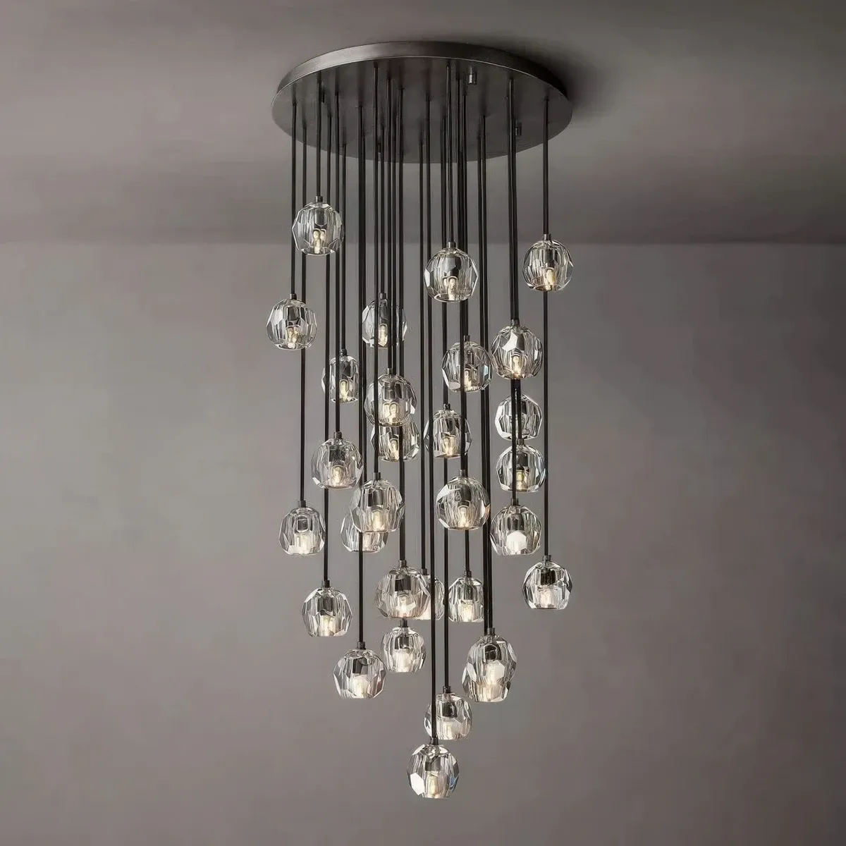Boule De Cristal Round Cluster Chandelier
