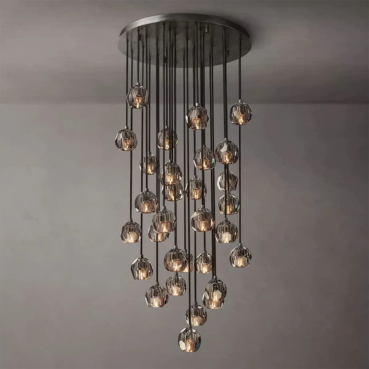 Boule De Cristal Round Cluster Chandelier