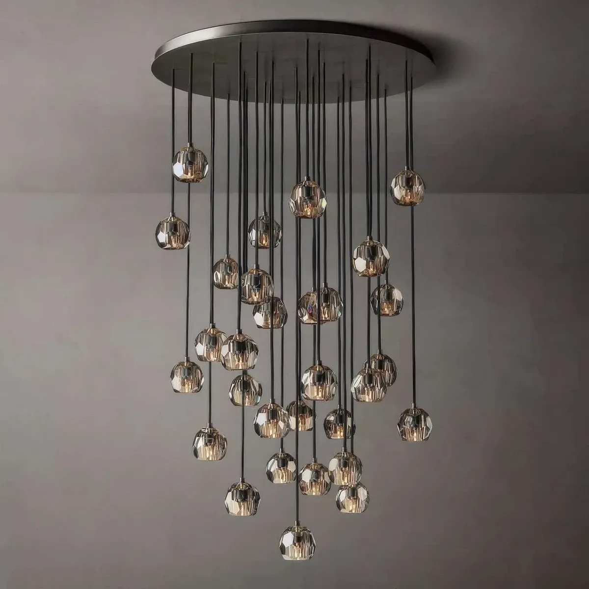 Boule De Cristal Round Cluster Chandelier